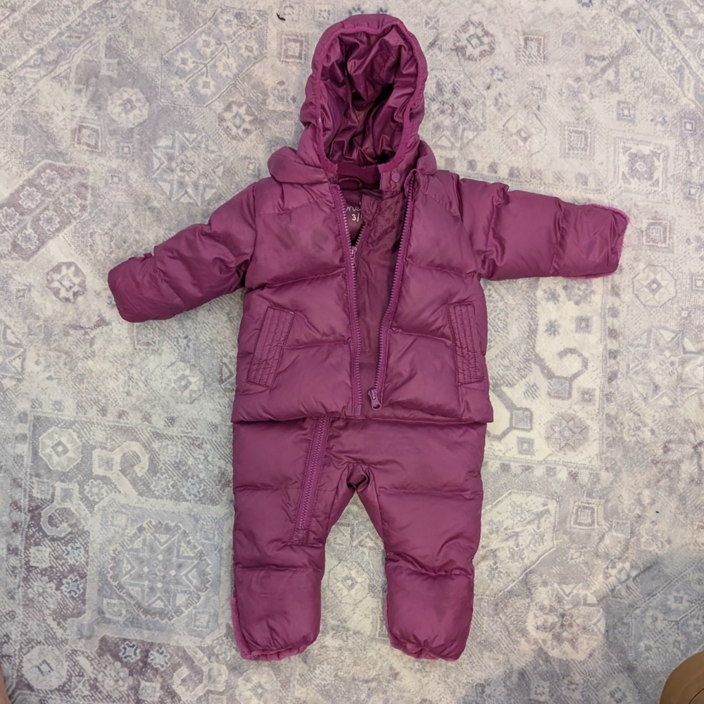 Purple onekid Carseat Safe Snowsuit Size 3-6 Months